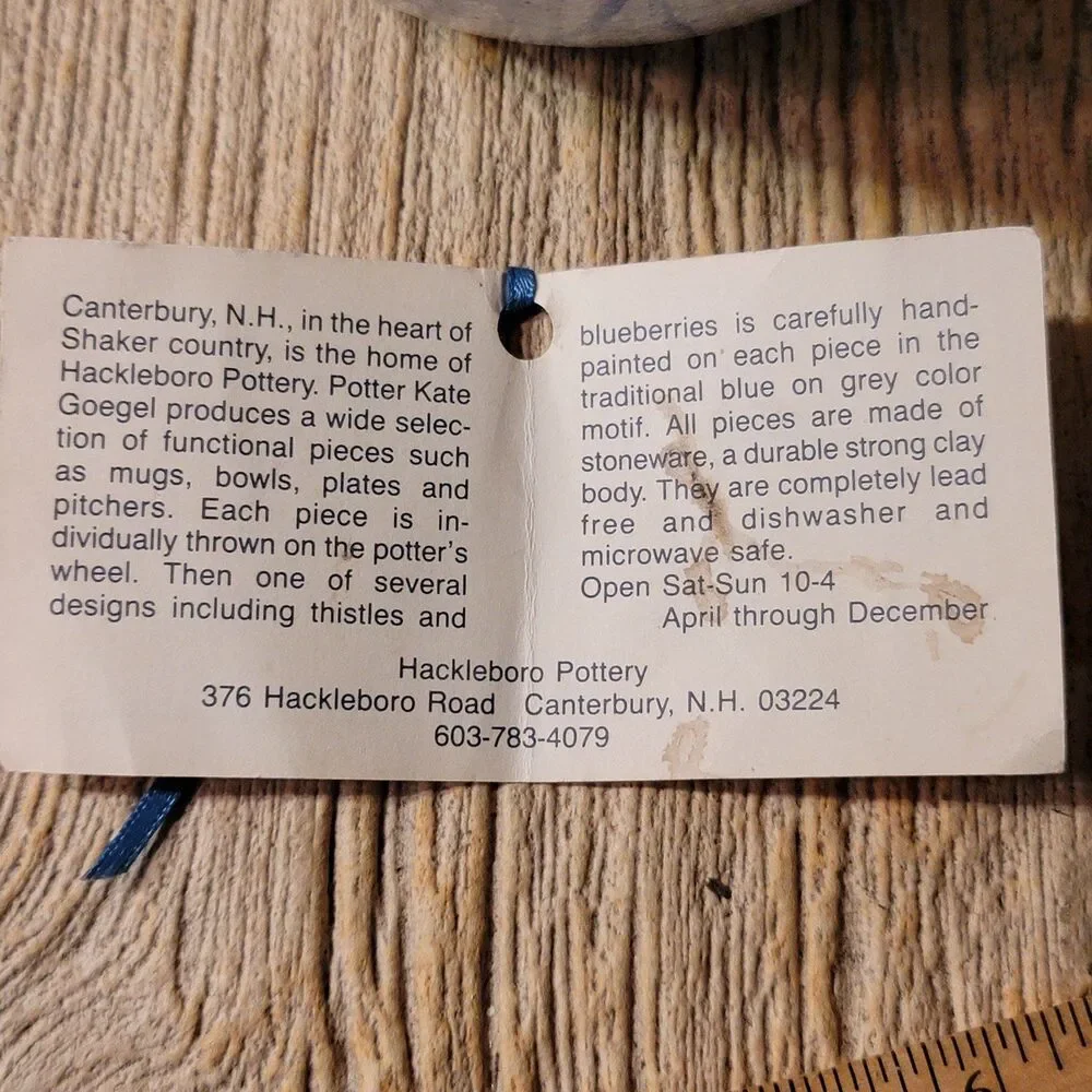 Hacklboro Pottery Pitcher